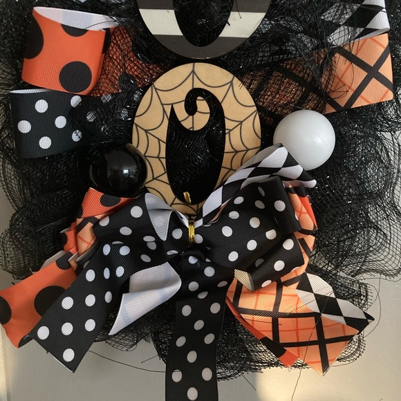 🎃(bundle 3 fall items, for $18 )Boo Halloween wreath - Picture 7 of 7